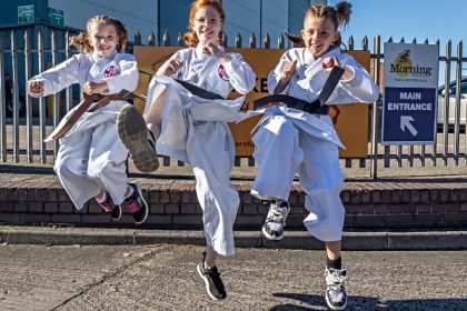 Karate Kids from a South Cheshire club