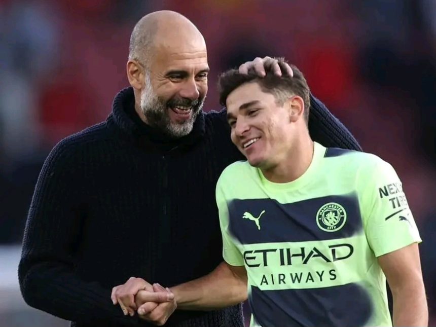 Julián Alvarez shares the deep conversation he had with Pep Gardiola as he left Man City 1 Pep and Julian Alvarez