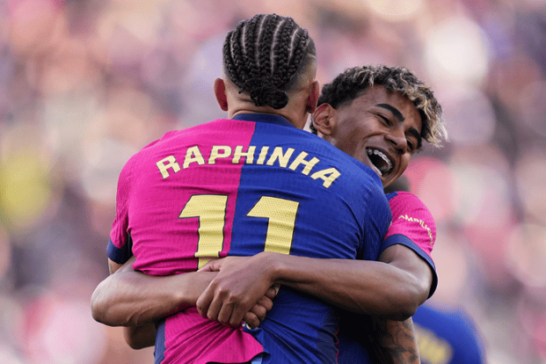 Raphinha and Lamine Yamal