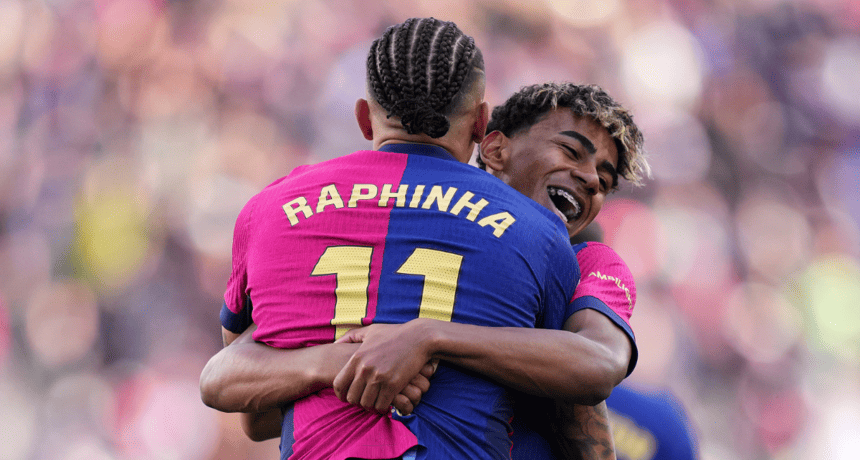 Barcelona’s Unstoppable Rise, Rice Cracks Top 10: The Hottest Ballon d’Or 2025 Contenders Revealed 1 Raphinha and Lamine Yamal