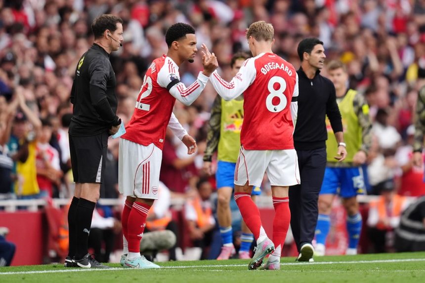 EPL: Arteta gives update on Saka, Odegaard injuries after Leeds win 1 Nwaneri and Odegaard