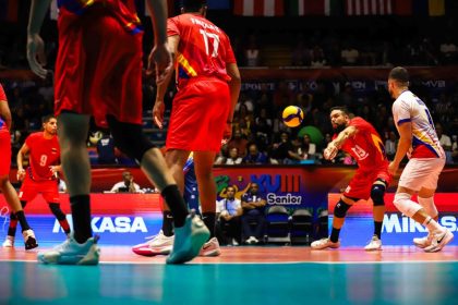 Wilner Rivas on reception at 2025 Pan American Cup Volleyball