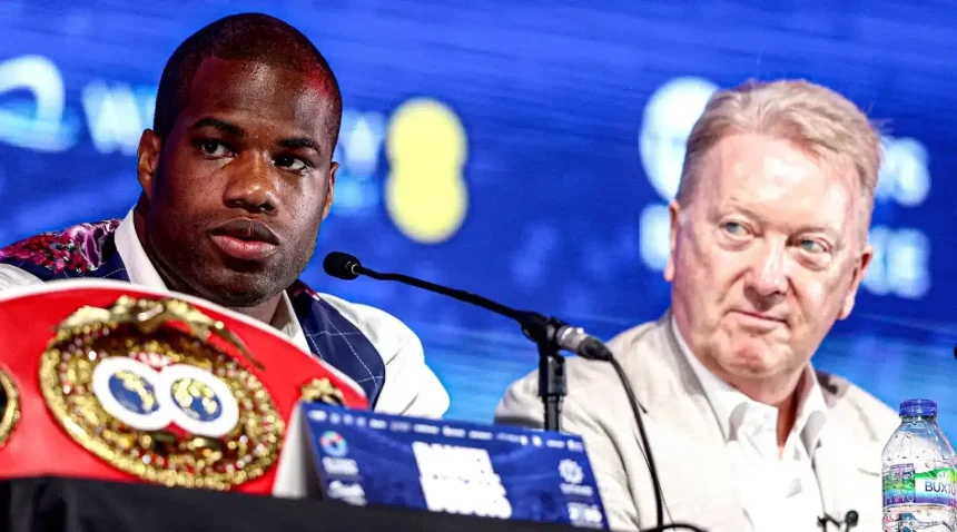 Heavyweight Boxing: Itauma and Dubois Compete for Position Among Top Contenders 1 Daniel Dubois with Frank Warren