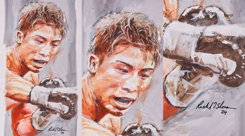 Naoya Inoue Immortalized in Striking New Artwork Titled ‘Monster on the Canvas’ 1 Naoya Inoue Art - The Monster Becomes Myth